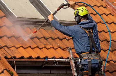 Démoussage et hydrofuge de toiture à Bayet